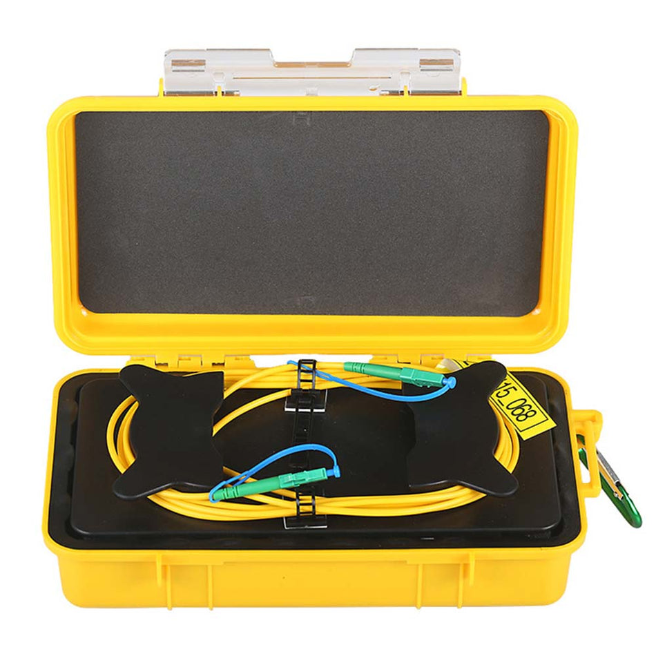 OTDR lanzar caja de cable
OTDR eliminador de zonas muertas